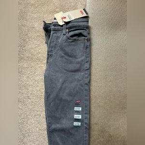 Grey Levi Wedge Straight W26 L28